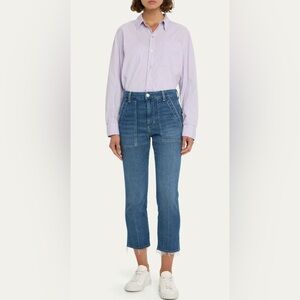 AMO DENIM Easy Straight Crop Army Jeans in Color Graceful Size 29